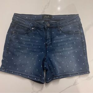 Earl Jean Women’s Blue Star Stretch Denim Shorts size 6